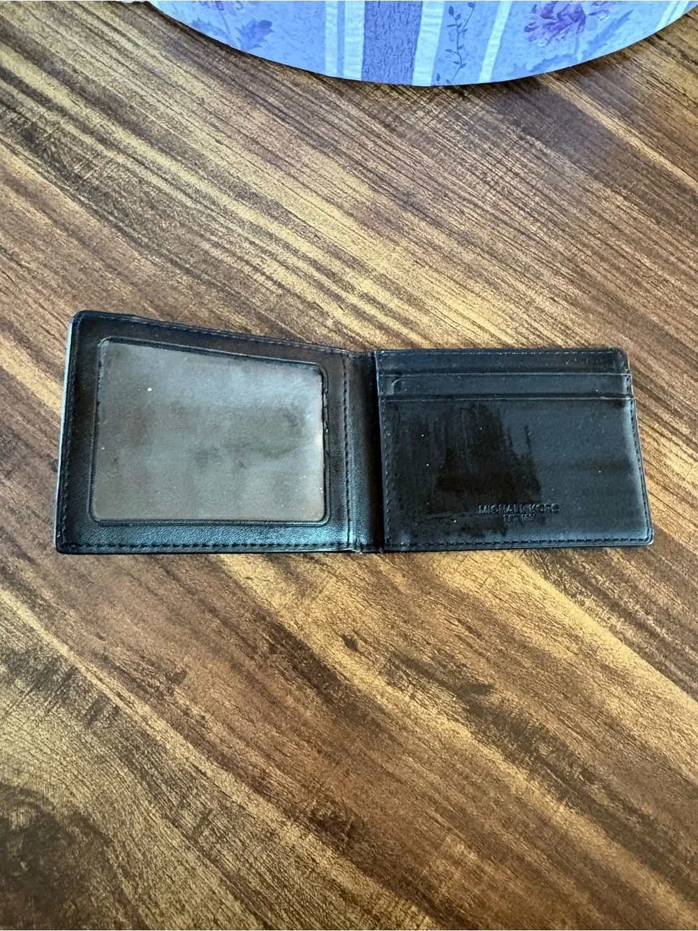 Michael Kors Men’s Dark Brown MK Monogram Card Holder